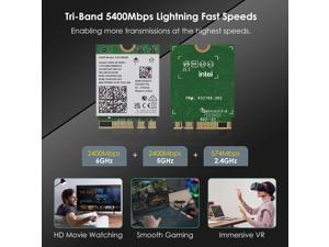 Tarjeta Wifi 6e Ax210ngw M Para Laptop, Bluetooth 5 3, Mu-mi | Cuotas sin interés