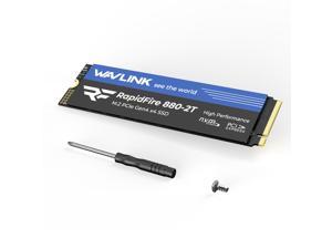 WAVLINK 2TB SSD, M.2 2280 PCIe Gen4x4 NVMe 1.3 Internal Gami...