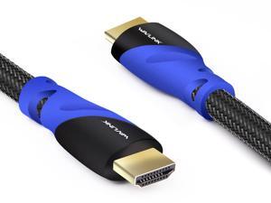 Wavlink 4K HDMI Cable - 6.6ft High Qulaity HDMI Male to HDMI Male cable - Braided Cord (30AWG) - High Speed with Ethernet & Audio Return - Support 4K 2160p, HD 1080p, 3D Wavlink 4K HDMI Cable - 6.6ft High Qulaity HDMI Male to HDMI Male cable - Braided Cord (30AWG) - High Speed with Ethernet & Audio Return - Support 4K 2160p, HD 1080p, 3D