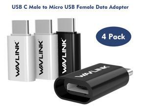 USB C Adapter, Wavlink USB C Male to Micro USB Female Data Adapter Connector Fast Charge for Samsung Galaxy Note 8 S8,Pixel 2 XL,LG V30 V20 G5 G6,Moto Z Z2,Nintendo Switch - 4 Pack-2 Black & 2 White USB C Adapter, Wavlink USB C Male to Micro USB Female Data Adapter Connector Fast Charge for Samsung Galaxy Note 8 S8,Pixel 2 XL,LG V30 V20 G5 G6,Moto Z Z2,Nintendo Switch - 4 Pack-2 Black & 2 White