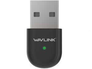 Wavlink Smart Dual Band Wireless AC600 USB 2.0 Adapter / Dongle- 2.4GHz 150Mbps + 5Ghz 433Mbps Transmission Rates - Support Windows XP/7/8/8.1/10 Wi-fi USB Ethernet Network LAN Card - Black