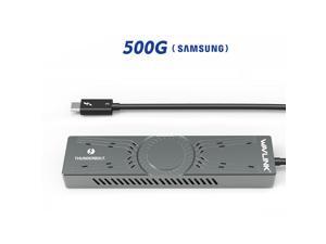 Wavlink Thunderbolt 3 to NVMe SSD Enclosure / External Solid Disk Drive,Including Samsung 960 EVO 500G - NVMe PCIe M.2 SSD, 500G Portable Solid State Disk, Thunderbolt 3 & PCIe NVMe Wavlink Thunderbolt 3 to NVMe SSD Enclosure / External Solid Disk Drive,Including Samsung 960 EVO 500G - NVMe PCIe M.2 SSD, 500G Portable Solid State Disk, Thunderbolt 3 & PCIe NVMe