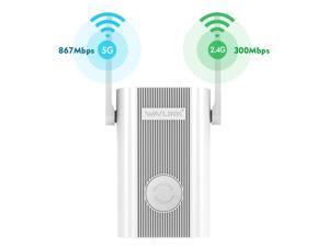 Wavlink AC1200 Dual Band WiFi Range Extender, Access Point Wireless Repeater Signal Amplifier Booster 2.4GHz 867Mbps + 2.4GHz 300Mbps with 2xHigh Gain External Antennas, 802.11ac, WPA2, WPA, Wall Plug Wavlink AC1200 Dual Band WiFi Range Extender, Access Point Wireless Repeater Signal Amplifier Booster 2.4GHz 867Mbps + 2.4GHz 300Mbps with 2xHigh Gain External Antennas, 802.11ac, WPA2, WPA, Wall Plug