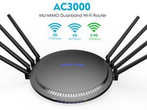 Wavlink AC3000 Tri-Band Gigabit Wireless Smart Router WIFI router with MU-MIMO, 8 x 5dBi High Gain Antennas, 4 x LAN full Gigabit Ports, One USB3.0 Port, WPS & IP Qos, Game Router Wavlink AC3000 Tri-Band Gigabit Wireless Smart Router WIFI router with MU-MIMO, 8 x 5dBi High Gain Antennas, 4 x LAN full Gigabit Ports, One USB3.0 Port, WPS & IP Qos, Game Router