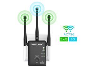 Wavlink Wireless Wifi Router / Range Extender AC750 w/ 5dBi High Performance Antennas Dual Band 2.4GHz 300Mbps + 5GHz 433Mbps Ethernet Signal Booster Repeater Access Piont for Guest Network - Black Wavlink Wireless Wifi Router / Range Extender AC750 w/ 5dBi High Performance Antennas Dual Band 2.4GHz 300Mbps + 5GHz 433Mbps Ethernet Signal Booster Repeater Access Piont for Guest Network - Black