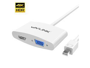 Wavlink Mini DisplayPort to HDMI VGA Adapter Converter 4K Thunderbolt 2.0 Compatible for Apple Mac Book Air MacBook Pro to VGA HDMI, Surface Pro 1 2 3 4 6, Surface book laptop 2, Surface Studio (White Wavlink Mini DisplayPort to HDMI VGA Adapter Converter 4K Thunderbolt 2.0 Compatible for Apple Mac Book Air MacBook Pro to VGA HDMI, Surface Pro 1 2 3 4 6, Surface book laptop 2, Surface Studio (White