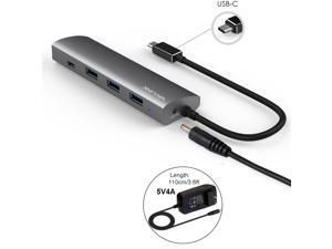 Wavlink 4 Ports USB 3.1 Type-C to USB 3.0 Hub ( 3 ports USB A 3.0 + 1 USB C Port ) Aluminum Design with 5V 4A US Adapter Super Speed to 5Gbps Multi-function Hot Swapping Support for Mac and Windows Wavlink 4 Ports USB 3.1 Type-C to USB 3.0 Hub ( 3 ports USB A 3.0 + 1 USB C Port ) Aluminum Design with 5V 4A US Adapter Super Speed to 5Gbps Multi-function Hot Swapping Support for Mac and Windows