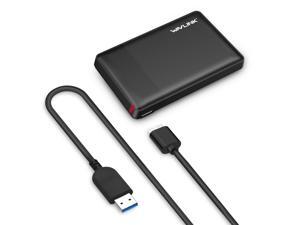 [USB 3.0 & Tool-free ] Wavlink USB 3.0 HDD SATA External Hard Drive Disk Enclosure Case Support UASP & SATA I/II/III LED Indicator for 7 & 9.5mm 2.5 Inch SATA HDD and SSD