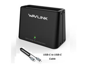 Wavlink USB-C to SATA 2.5" 3.5" HDD / SSD Hard drive Docking Station- 8TB Capacity 5Gbps Transfer Rates USB 3.1( Type C ) Interface + USB-C Cable Plug and Play External Hard Disk Enclosure - Black Wavlink USB-C to SATA 2.5" 3.5" HDD / SSD Hard drive Docking Station- 8TB Capacity 5Gbps Transfer Rates USB 3.1( Type C ) Interface + USB-C Cable Plug and Play External Hard Disk Enclosure - Black