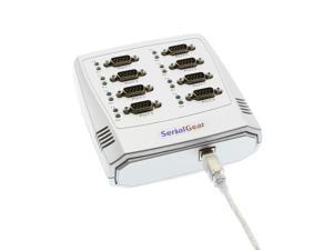 SerialGear 8-Port RS-232 USB to Serial Adapter Data Control Box
