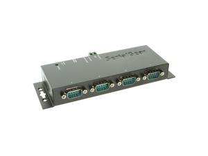 SerialGear Industrial  4-Port RS-232 to Ethernet Data Gateway TCP/IP