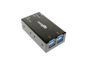Coolgear 4 Port USB 3.1 Micro Hub with Variable Voltage and Surge Protection Coolgear 4 Port USB 3.1 Micro Hub with Variable Voltage and Surge Protection