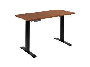 Flash Furniture 24"D x 48"W Electric Height Adjustable Stand Up Computer Desk - Mahogany Flash Furniture 24"D x 48"W Electric Height Adjustable Stand Up Computer Desk - Mahogany