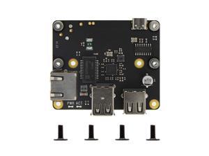 Geekworm X303 Gigabit Ethernet Expansion Board  & 3-Port USB HUB Compatible with Raspberry Pi Zero 2 W / Zero W / Zero WH (Not include Raspberry Pi)