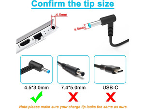 65W New AC Adapter Charger for HP Envy M6-K015DX m6-k010dx