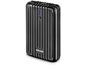 A3PD Portable Charger 10000mAh, (Durable) (PD & QC 3.0) Zendure USB-C Portable Power Bank with Dual USB Output (3A), Compact External Battery Charger for iPhone, iPad, Nintendo Switch, Samsung - Black