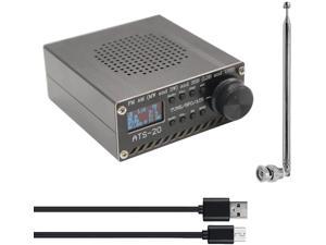 Durable Radio Receiver Full Band Receiver Si4732 Fm Am SSB Airband Radio Receiver Scanner Portable Handheld Radio Recorder Black 