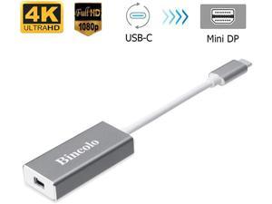 Bincolo USB C to Mini DisplayPort Adapter, USB-C Type-C(Thunderbolt 3) to Mini Display Port 4K 60HZ Adapter for MacBook Pro, New MacBook, LED Cinema Display