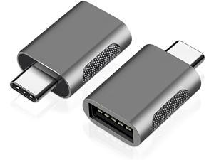 USB C Adapter, USB A to USB C, Compatible with MacBook Air 2020 MacBook Pro 2020/2019 Ipad pro2020 / 2018 Dell XPS 13 HP Shadow Elf 7 Alienware M15 R6, Other USB Type C Device (2 Pack)