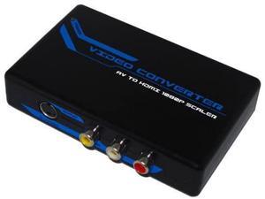 S-Video & 3 RCA Composite R/L Stereo Audio CVBS to HDMI Converter Adapter 1080P