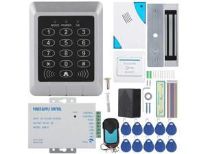 EM4100 125Khz RFID Keypad maglock doorbell pwr Standalone Access Controller Kit 