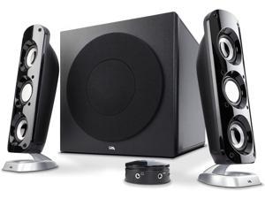 Cyber Acoustics CA-3908 2.1 Stereo Speaker System with 6.5" Subwoofer and Control Pod - Computer and Home Audio Set with 3.5mm AUX Input for Cellphone, Tablet, Desktop, Laptop, or Gaming