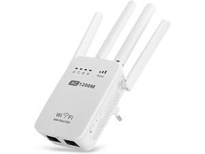 JOOWIN WiFi Extender 1200Mbps Internet Booster WiFi Repeater up to 3000 sq.ft,2.4 & 5GHz Dual Band Signal Booster for Home Long Range Amplifier Alexa Compatible 