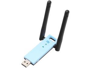 JJWC 300Mbps Wireless Range Extender USB WiFi Repeater Signal Antennas Blue with Black for Networking - Newegg.com
