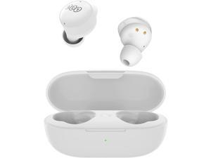 Ear Buds Wireless Bluetooth Earbuds QCY T17 Earphones with Microphone Waterproof Stereo inEar Headphones for Android iPhone Touch Control Premium Sound Headset White