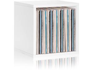 Way Basics Vinyl Storage Blox Cube Turntable Stand Organizer Shelf-Fits 65-70 LP Records (Tool-Free Assembly and Uniquely Crafted from Sustainable Non Toxic zBoard Paperboard), White