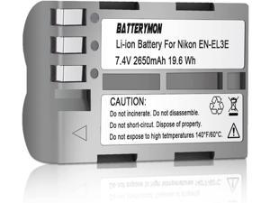 EN-EL3E Battery Replacement for Nikon D90 D200 D300 D700 D100 D80 D70 D70s Digital Camera