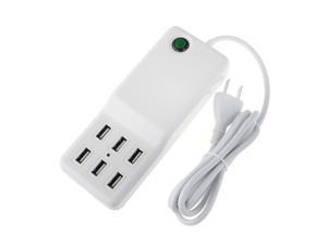 60W 6 USB Ports Wall Charger Travel Charger for iPhone 6 5s 5c 4 iPad Air mini Samsung Galaxy S5 S4 Note 3 2 HTC Bluetooth Speakers Bluetooth Headsets and more