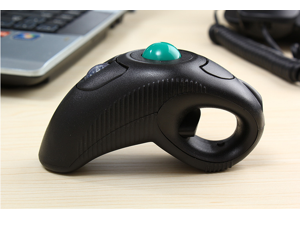 2.4G Wireless Laser Trackball Mouse Ergonomic 1000DPI Adjustable Handheld Portable Air Mice for PC Laptop TV Box MAC Projector