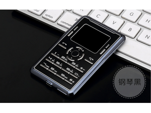 Aeku C5 LED 0.96 Inch Screen Card Mobile Phone Ultra Thin Pocket Mini Phone Unlocked Quad band GSM 850 / 900 / 1800 / 1900 MHz