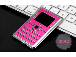 Aeku C5 LED 0.96 Inch Screen Card Mobile Phone Ultra Thin Pocket Mini Phone Unlocked Quad band GSM 850 / 900 / 1800 / 1900 MHz