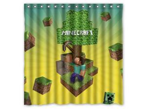 Minecraft Game Design Polyester Fabric Bath Shower Curtain 180x180 cm Waterproof and Mildewproof Shower Curtains Pattern01 Minecraft Game Design Polyester Fabric Bath Shower Curtain 180x180 cm Waterproof and Mildewproof Shower Curtains Pattern01