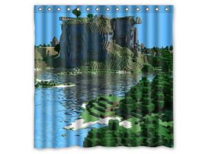 Minecraft Game Design Polyester Fabric Bath Shower Curtain 180x180 cm Waterproof and Mildewproof Shower Curtains Pattern01 Minecraft Game Design Polyester Fabric Bath Shower Curtain 180x180 cm Waterproof and Mildewproof Shower Curtains Pattern01