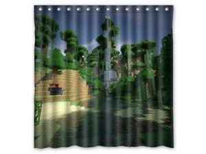 Minecraft Game Design Polyester Fabric Bath Shower Curtain 180x180 cm Waterproof and Mildewproof Shower Curtains Pattern01 Minecraft Game Design Polyester Fabric Bath Shower Curtain 180x180 cm Waterproof and Mildewproof Shower Curtains Pattern01