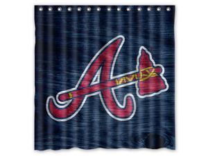 Atlanta Braves 02 MLB Design Polyester Fabric Bath Shower Curtain 180x180 cm Waterproof and Mildewproof Shower Curtains Atlanta Braves 02 MLB Design Polyester Fabric Bath Shower Curtain 180x180 cm Waterproof and Mildewproof Shower Curtains