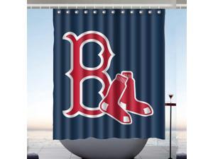 Boston Red Sox 01 MLB Bath Shower Curtain 60x72 Inch Boston Red Sox 01 MLB Bath Shower Curtain 60x72 Inch