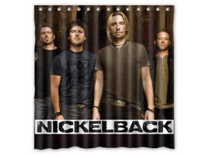 Nickelback Band 01 Design Polyester Fabric Bath Shower Curtain 180x180 CM Nickelback Band 01 Design Polyester Fabric Bath Shower Curtain 180x180 CM