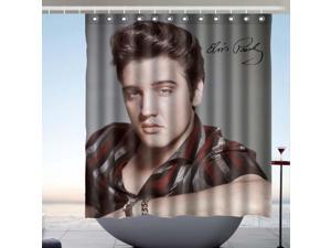Elvis Presley Fans Bath Shower Curtain 66x72 Inch Elvis Presley Fans Bath Shower Curtain 66x72 Inch