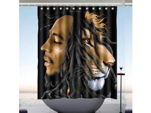 Bob Marley Design Polyester Fabric Bath Shower Curtain 60x72 Inch Bob Marley Design Polyester Fabric Bath Shower Curtain 60x72 Inch