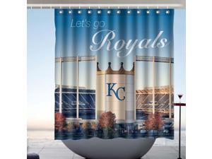 Go Kansas City Royals Fans Bath Shower Curtain 66x72 Inch Go Kansas City Royals Fans Bath Shower Curtain 66x72 Inch