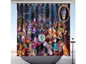 Disney Villains Design Polyester Fabric Bath Shower Curtain 180x180 CM Disney Villains Design Polyester Fabric Bath Shower Curtain 180x180 CM