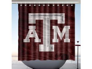 Texas A&M Aggies Design Polyester Fabric Bath Shower Curtain 180x180 CM Texas A&M Aggies Design Polyester Fabric Bath Shower Curtain 180x180 CM