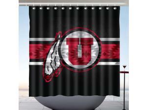 Utah Utes 03 Design Polyester Fabric Bath Shower Curtain 180x180 CM Utah Utes 03 Design Polyester Fabric Bath Shower Curtain 180x180 CM