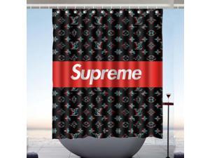 Supreme Logo Design Polyester Fabric Bath Shower Curtain 60x72 Inch Supreme Logo Design Polyester Fabric Bath Shower Curtain 60x72 Inch