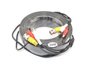 iKGOL 98ft 30M Video Audio 12V Power DVR Security CCTV Camera RCA BNC Cable Cord Lead iKGOL 98ft 30M Video Audio 12V Power DVR Security CCTV Camera RCA BNC Cable Cord Lead