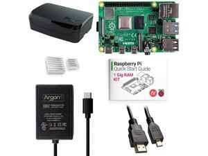Argon x Raspberry Pi 4 Kit (1 Gig) | Argon Poly+ Raspberry Pi 4 Case | Includes Micro HDMI to HDMI Cable, Type-C Power Supply, and Quick Start Guide for Raspberry Pi 4 Argon x Raspberry Pi 4 Kit (1 Gig) | Argon Poly+ Raspberry Pi 4 Case | Includes Micro HDMI to HDMI Cable, Type-C Power Supply, and Quick Start Guide for Raspberry Pi 4